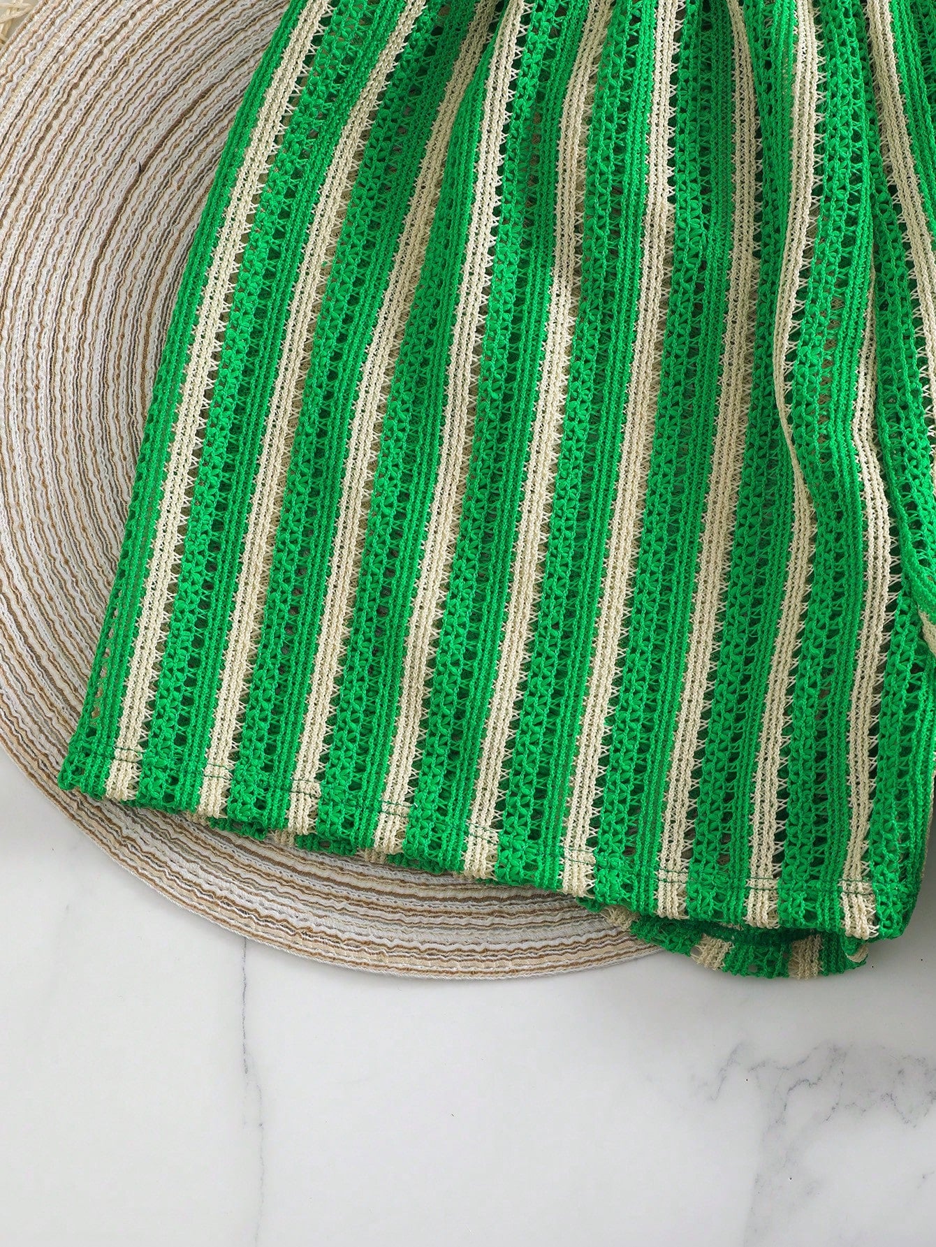 Swim Vcay 3 peças/Conjunto Capa de Crochê de Estilo Boêmio para Maiô Bikini, Saída de Praia