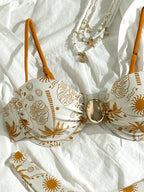 Swim Mod Swimwear Conjunto de duas peças com top cropped com efeito push up e calcinha de Maiô Bikini com alças finas, Roupa de praia de verão