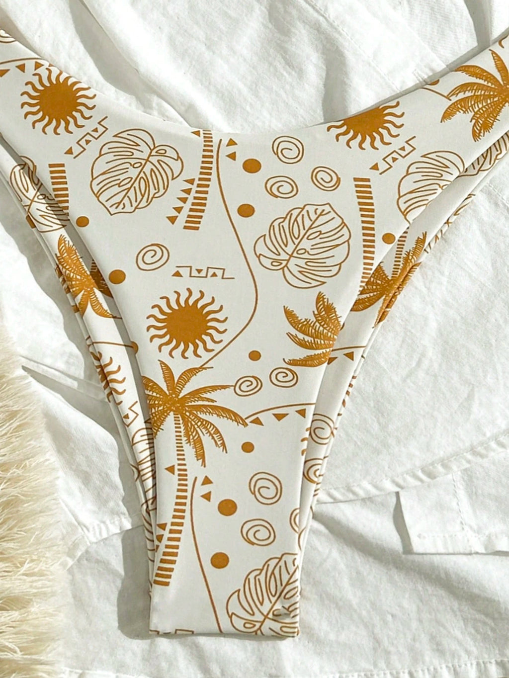 Swim Mod Swimwear Conjunto de duas peças com top cropped com efeito push up e calcinha de Maiô Bikini com alças finas, Roupa de praia de verão