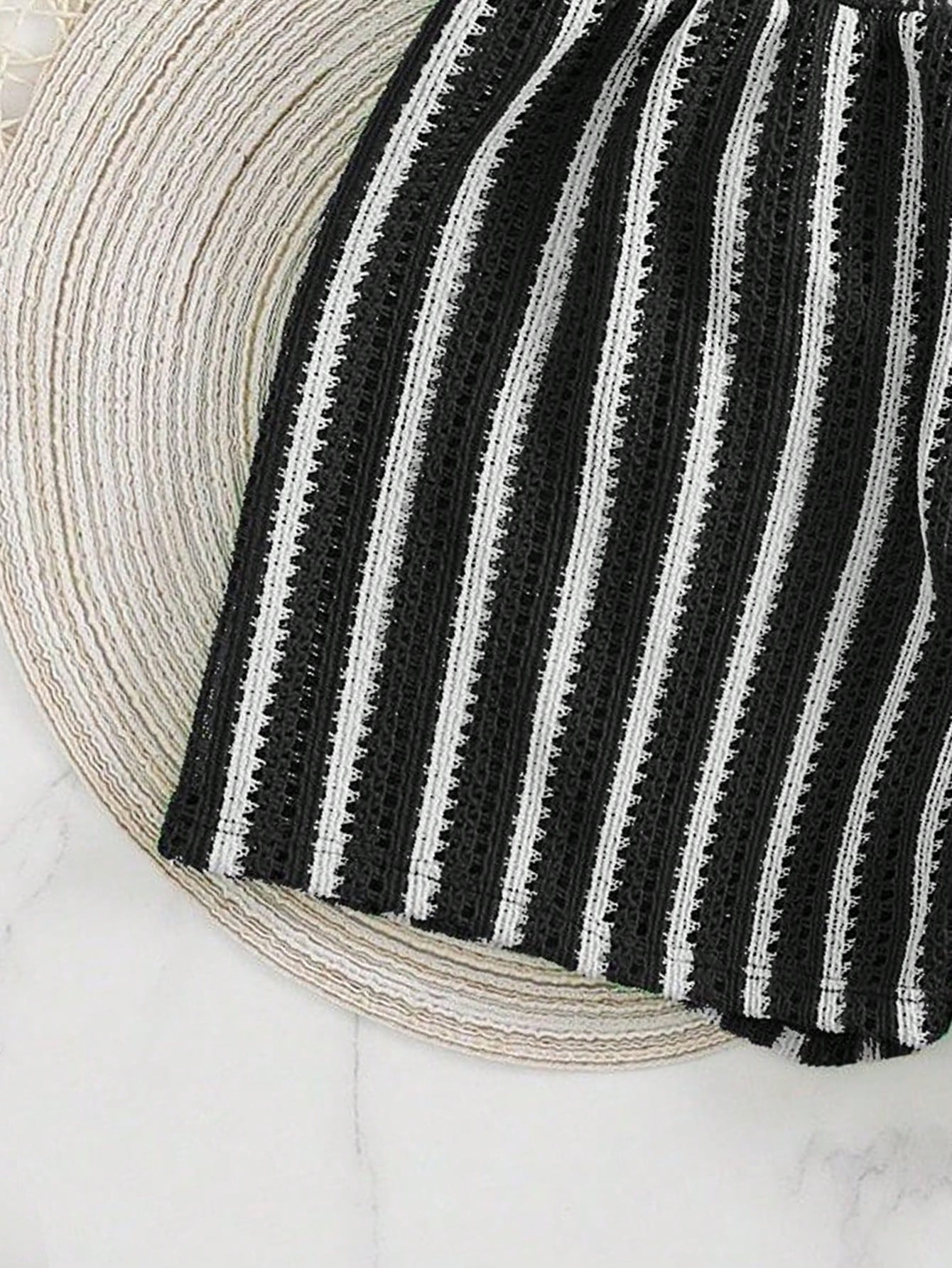 Swim Vcay 3 peças/Conjunto Capa de Crochê de Estilo Boêmio para Maiô Bikini, Saída de Praia