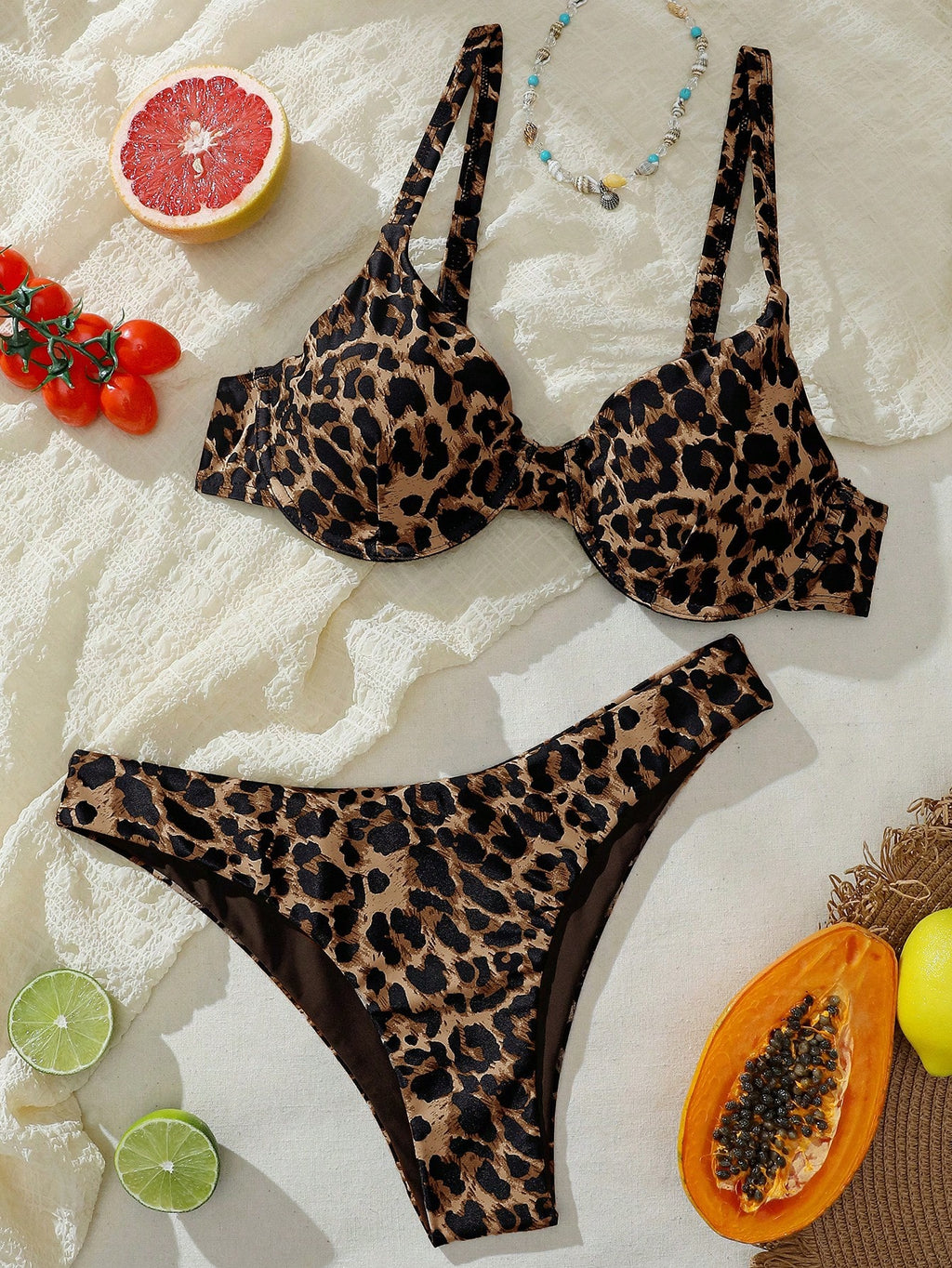 Swim Vcay Maiô Bikini Listrado de Zebra Verde Menta, Roupa de Banho Sexy para Verão