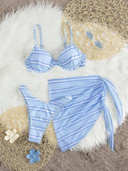 Conjunto Biquíni Capri Blue 3 Peças