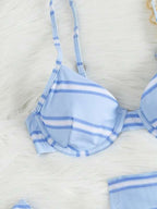 Conjunto Biquíni Capri Blue 3 Peças