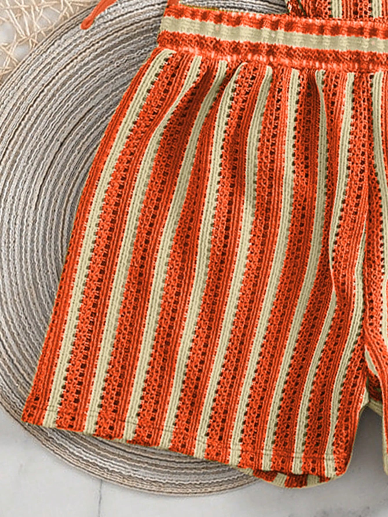 Swim Vcay 3 peças/Conjunto Capa de Crochê de Estilo Boêmio para Maiô Bikini, Saída de Praia