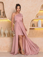 Vendedor IndicadoVestido Longo Feminino Plus Size com Capa Festa Casamento Noiva Formatura Madrinhas elegante Festa Malha Com cinto Atemporal