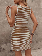 SHEIN LUNE Vestido casual simples de estilo de rua cor de damasco 2 em 1 para mulheres, outono