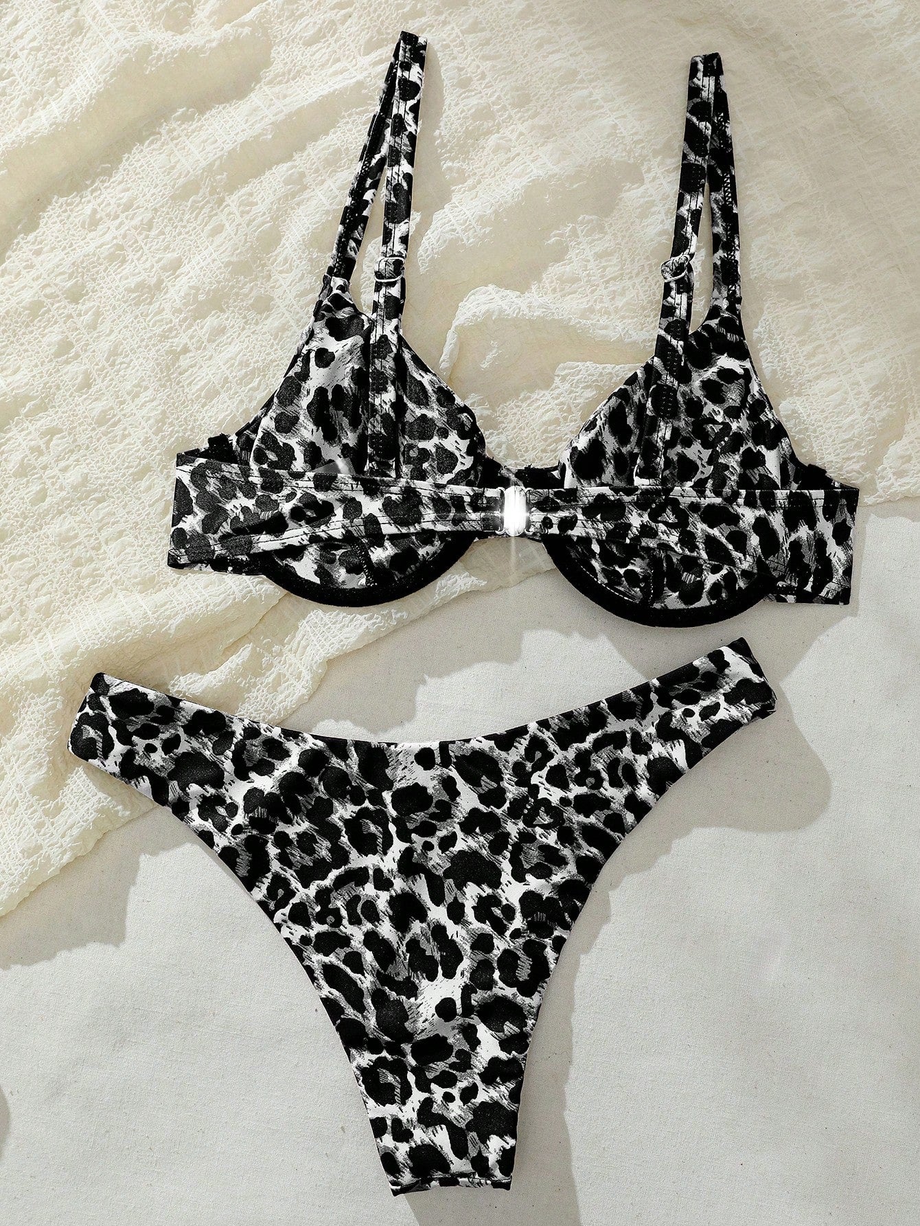 Swim Vcay Maiô Bikini Listrado de Zebra Verde Menta, Roupa de Banho Sexy para Verão