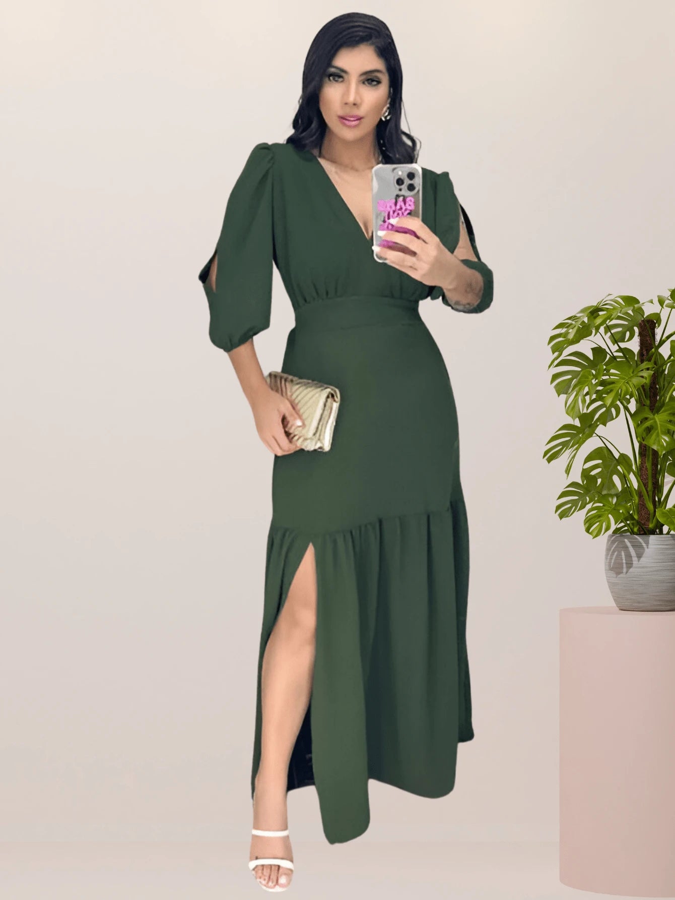 Vestido Helena – Elegância Clássica com Modernidade