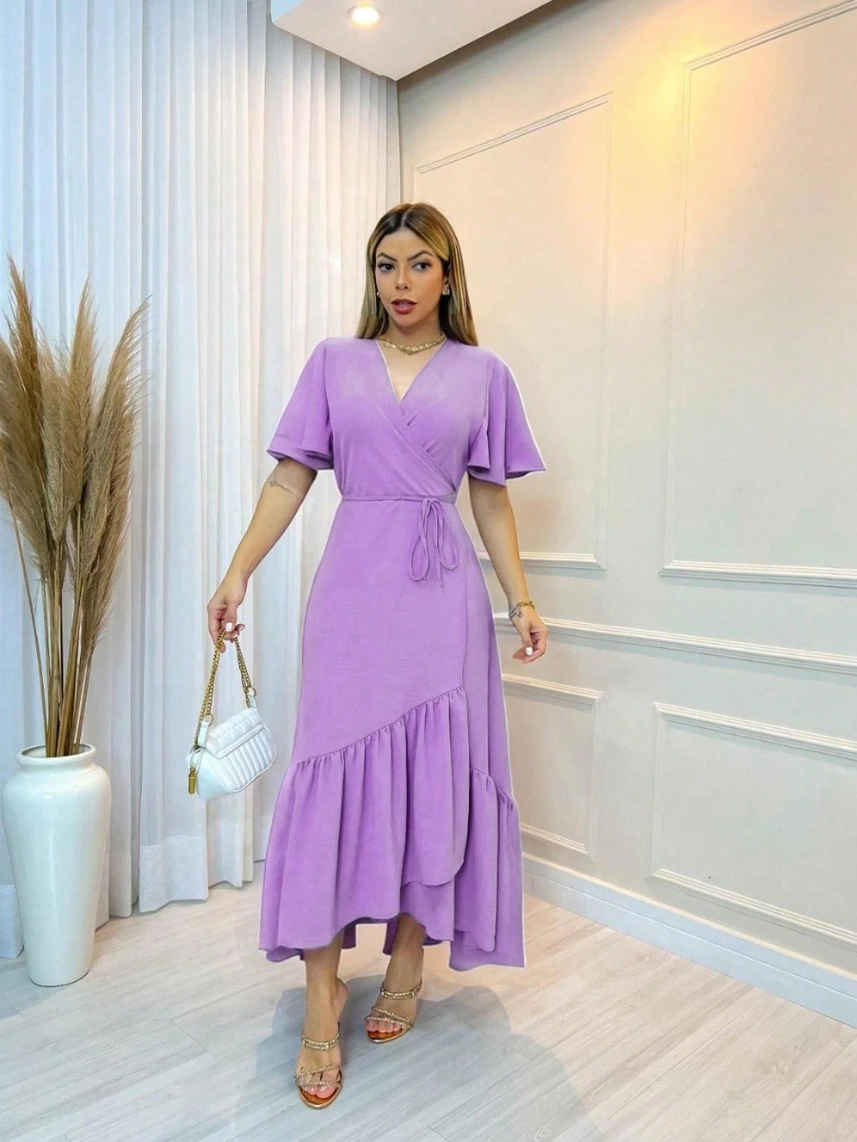 Vendedor Indicado
Vestido Feminino Transpassado liso