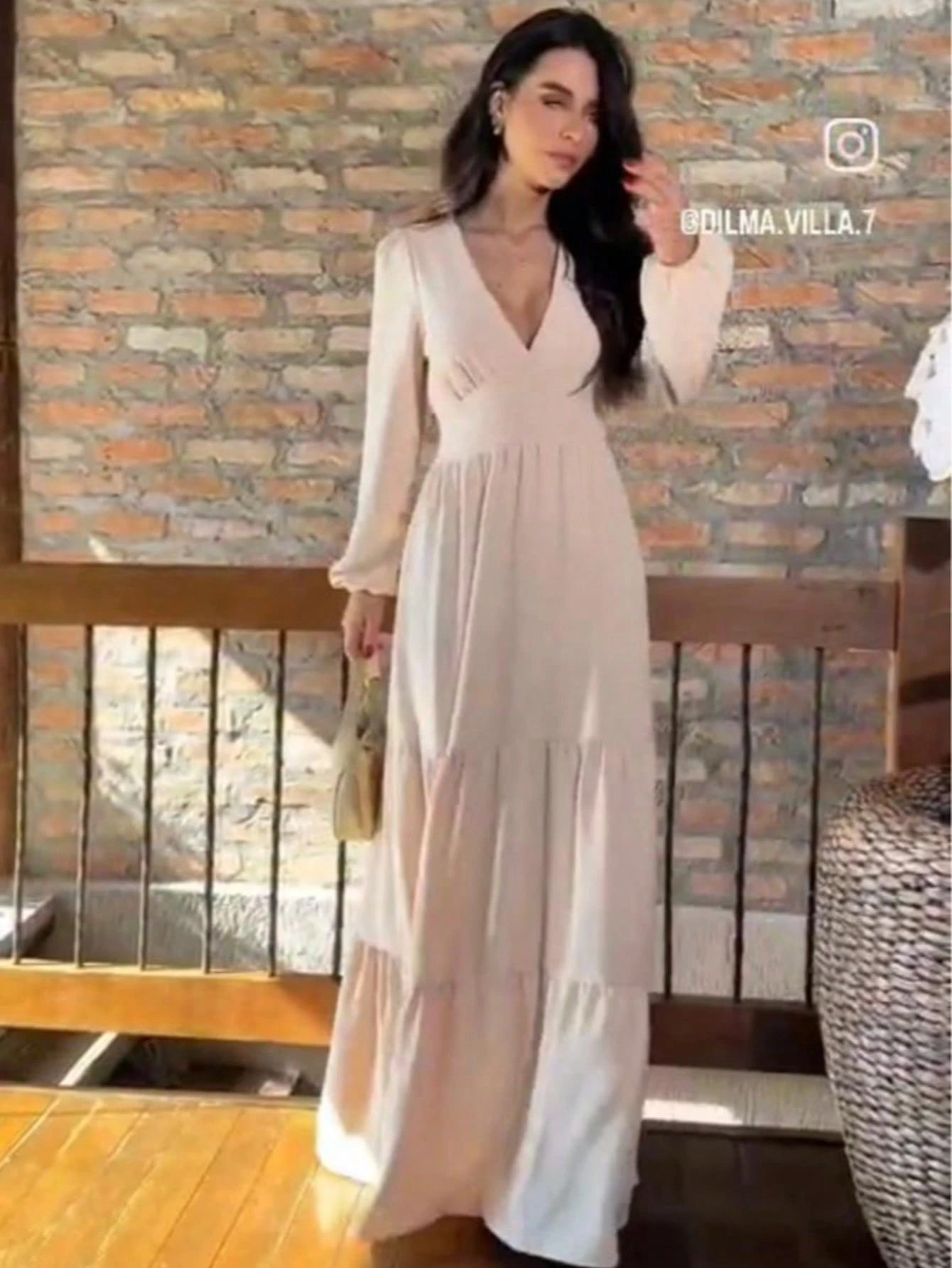 vestido longo Simples Casamento