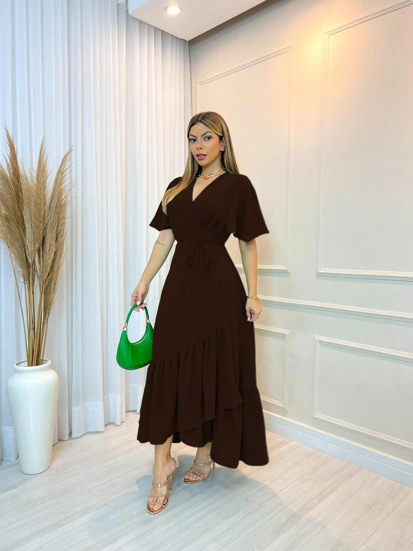 Vendedor Indicado
Vestido Feminino Transpassado liso