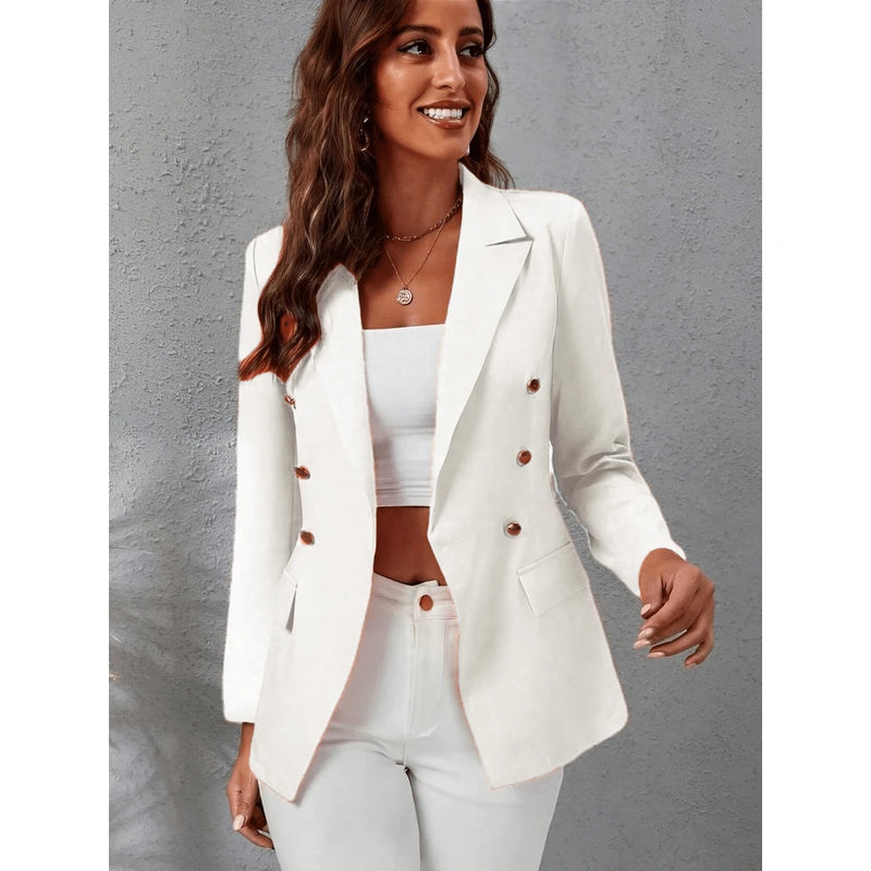 Blazer Feminino Casaquinho Alfaiataria Casaco Social Com Botão Lindo Super Envio Tecido Noite Diário
