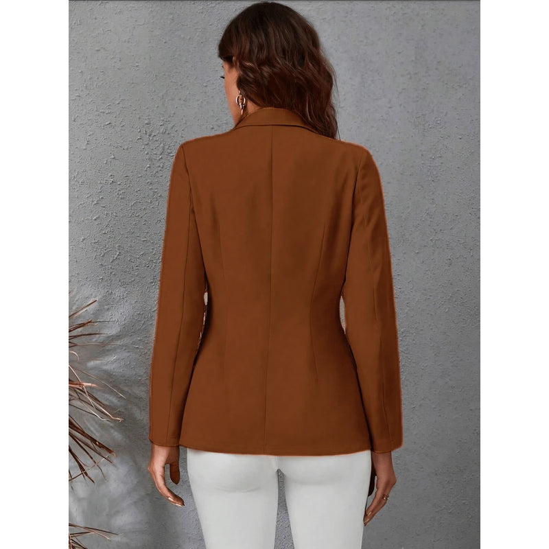 Blazer Feminino Casaquinho Alfaiataria Casaco Social Com Botão Lindo Super Envio Tecido Noite Diário