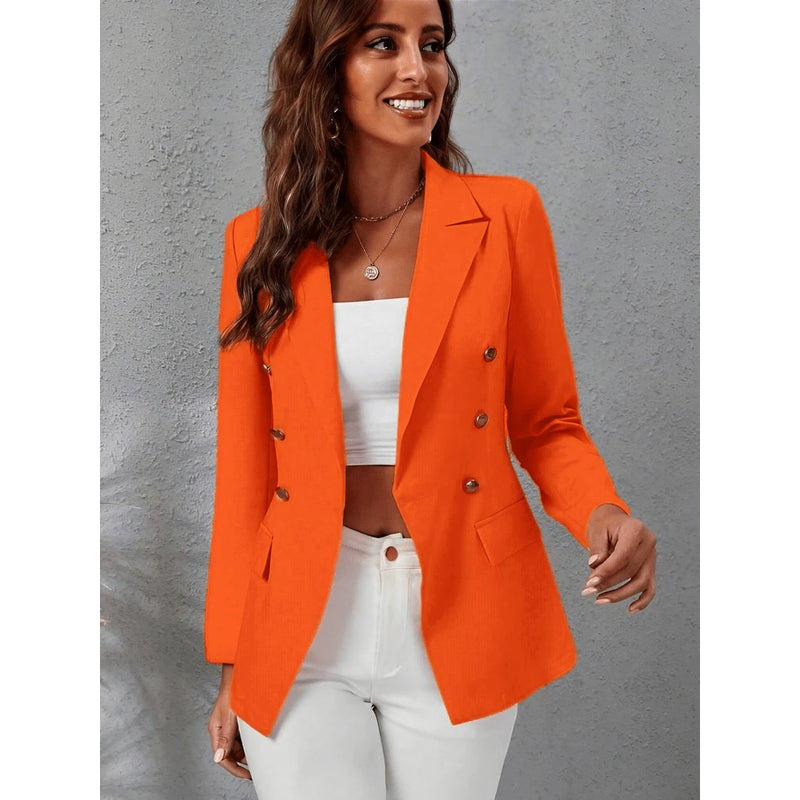 Blazer Feminino Casaquinho Alfaiataria Casaco Social Com Botão Lindo Super Envio Tecido Noite Diário
