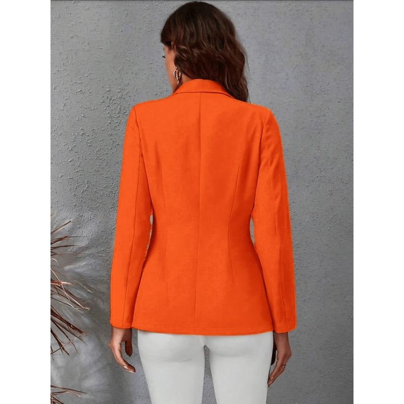 Blazer Feminino Casaquinho Alfaiataria Casaco Social Com Botão Lindo Super Envio Tecido Noite Diário