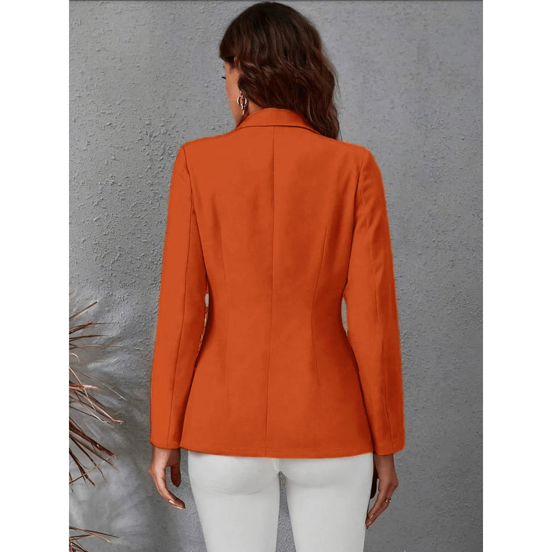 Blazer Feminino Casaquinho Alfaiataria Casaco Social Com Botão Lindo Super Envio Tecido Noite Diário