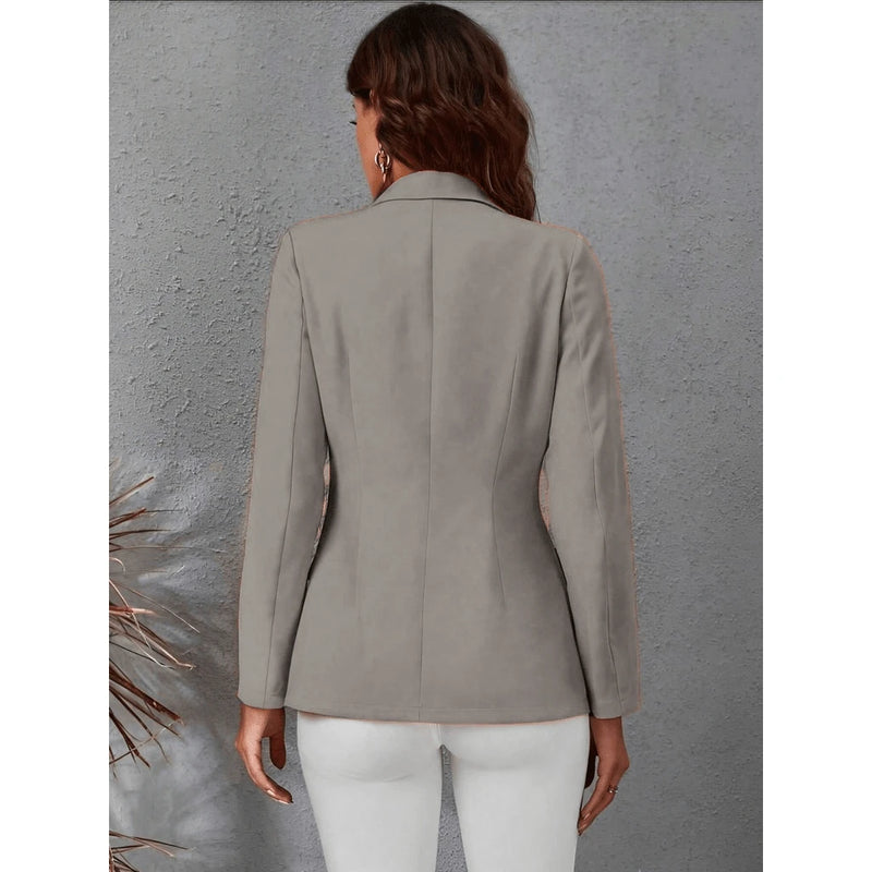 Blazer Feminino Casaquinho Alfaiataria Casaco Social Com Botão Lindo Super Envio Tecido Noite Diário