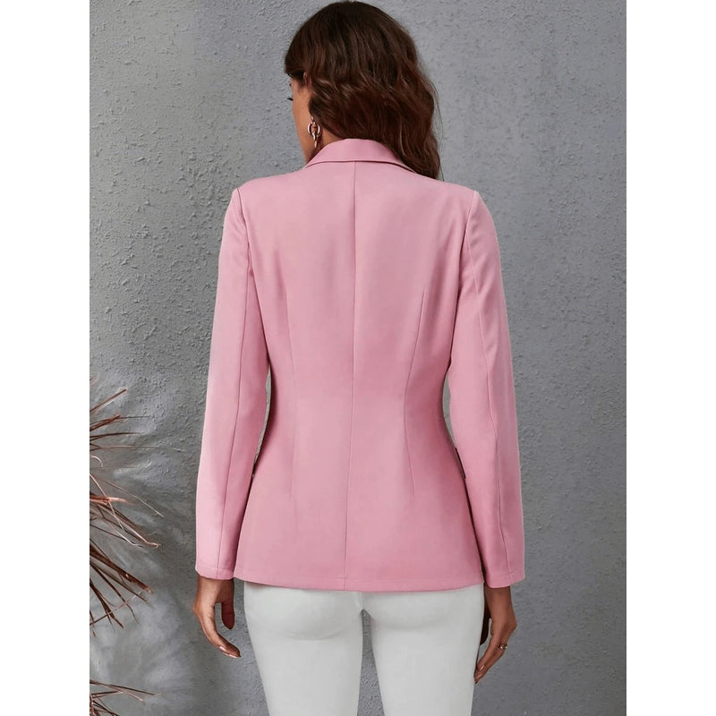 Blazer Feminino Casaquinho Alfaiataria Casaco Social Com Botão Lindo Super Envio Tecido Noite Diário