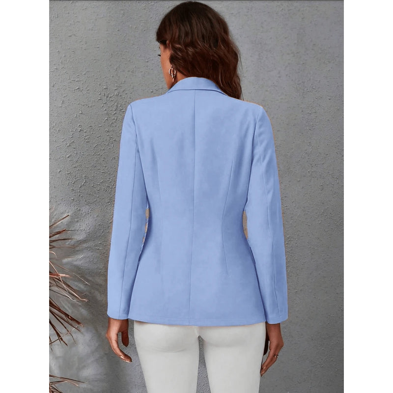 Blazer Feminino Casaquinho Alfaiataria Casaco Social Com Botão Lindo Super Envio Tecido Noite Diário