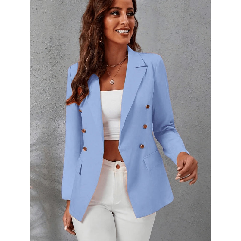 Blazer Feminino Casaquinho Alfaiataria Casaco Social Com Botão Lindo Super Envio Tecido Noite Diário