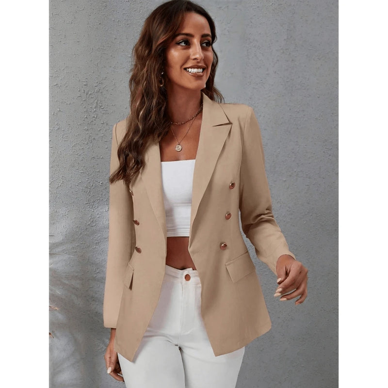 Blazer Feminino Casaquinho Alfaiataria Casaco Social Com Botão Lindo Super Envio Tecido Noite Diário