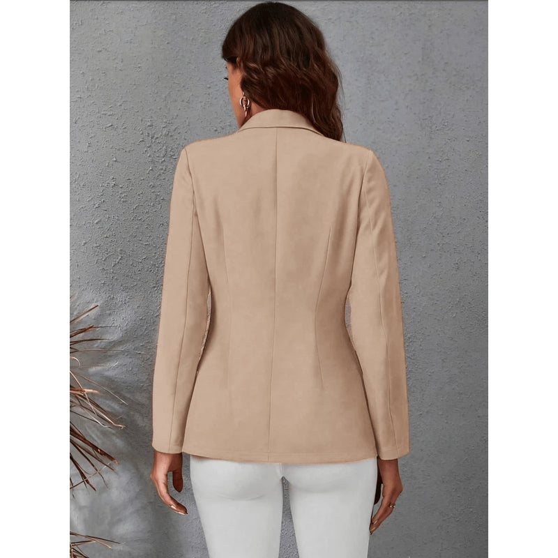 Blazer Feminino Casaquinho Alfaiataria Casaco Social Com Botão Lindo Super Envio Tecido Noite Diário