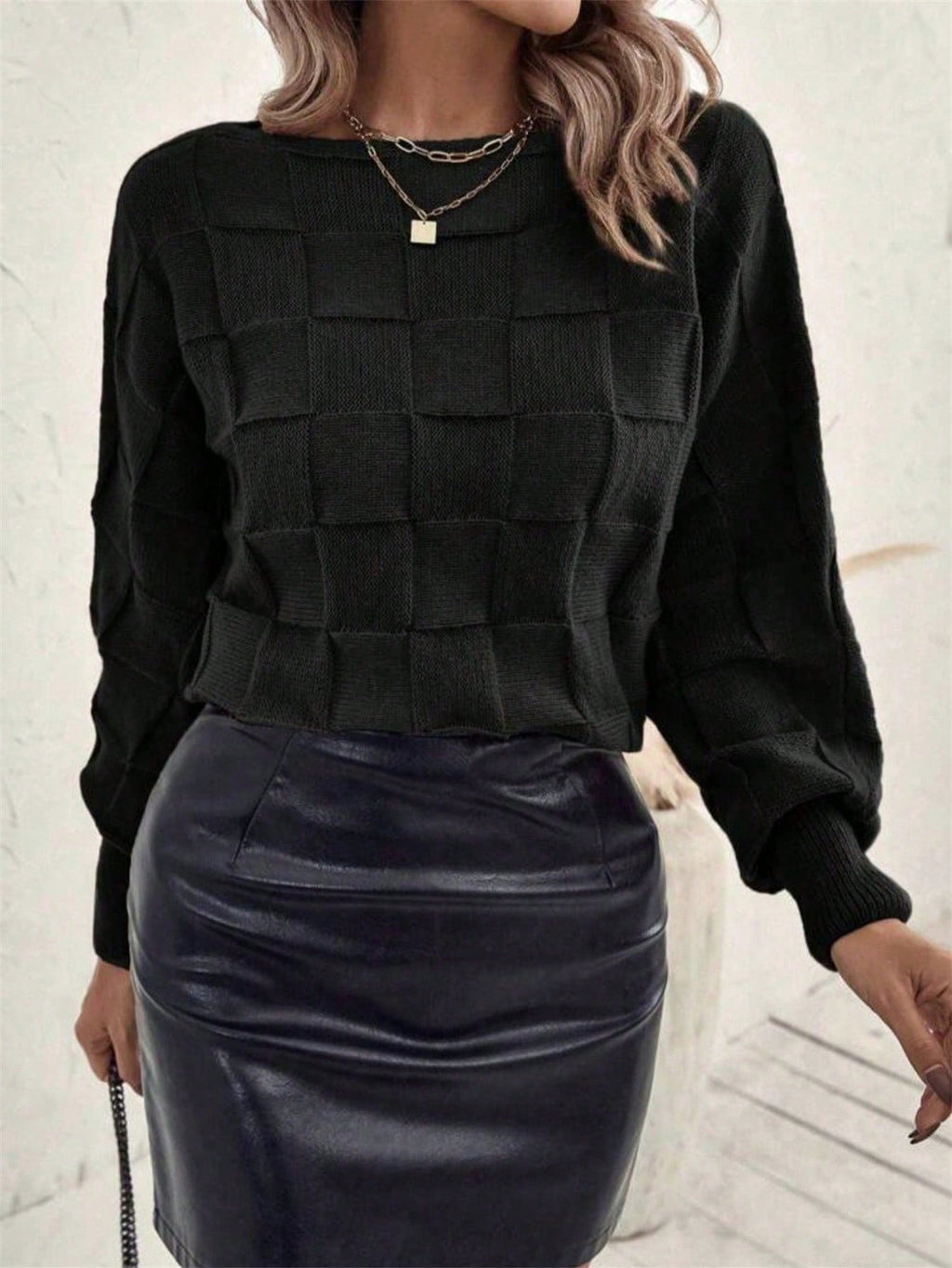 Vendedor IndicadoBlusa De Frio Suéter Tricot Manga Morcego Inverno