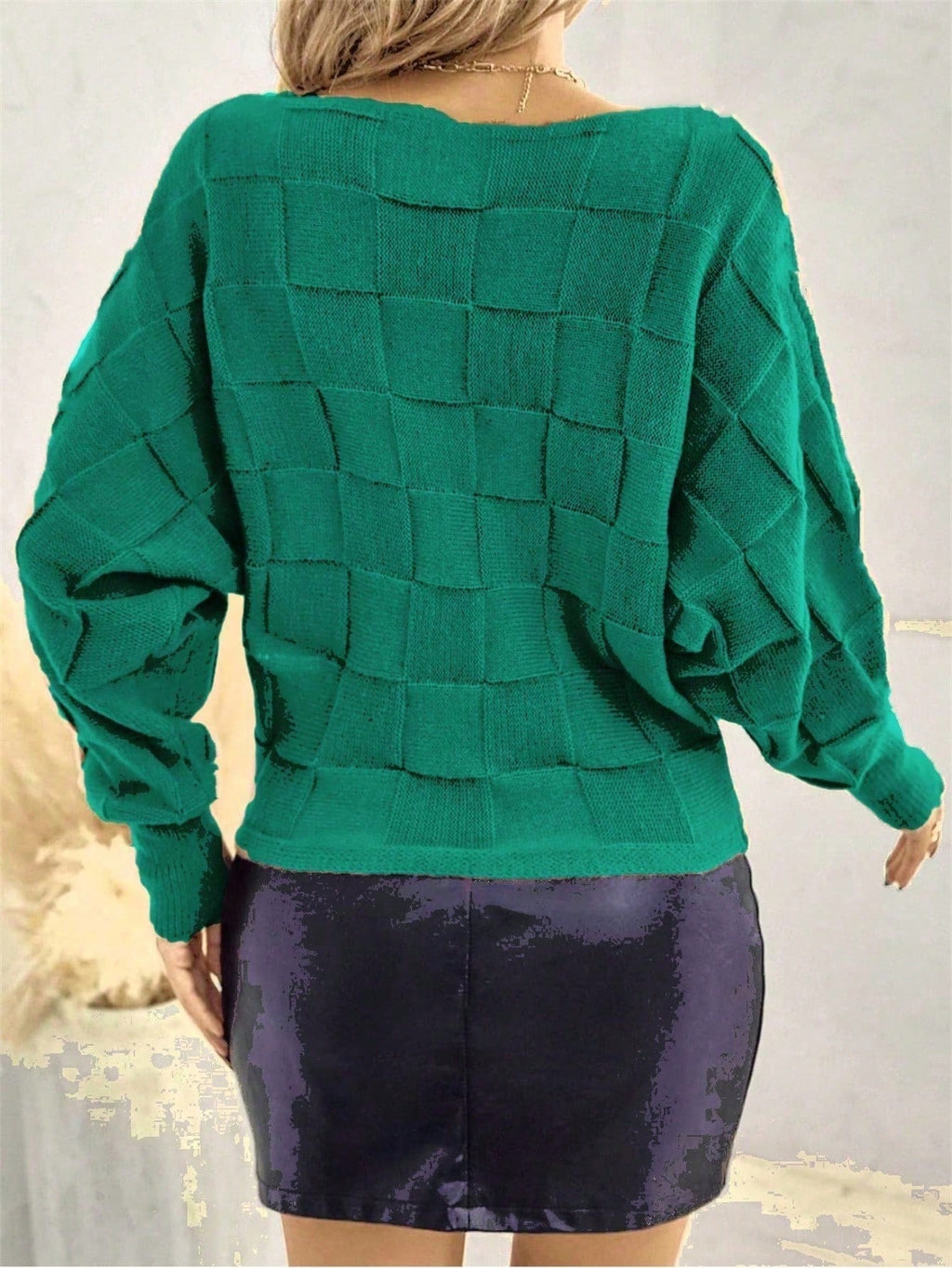 Vendedor IndicadoBlusa De Frio Suéter Tricot Manga Morcego Inverno