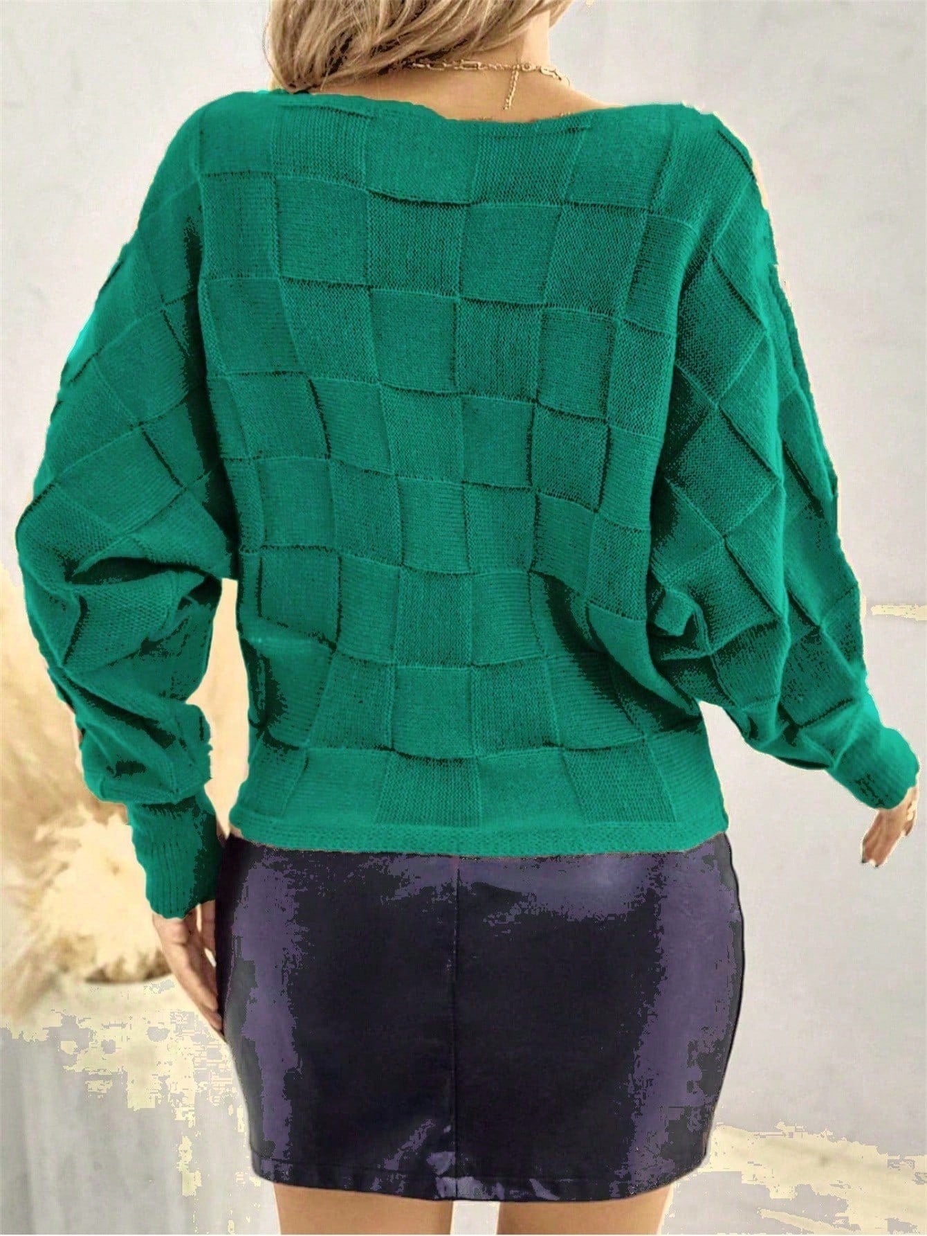 Vendedor IndicadoBlusa De Frio Suéter Tricot Manga Morcego Inverno