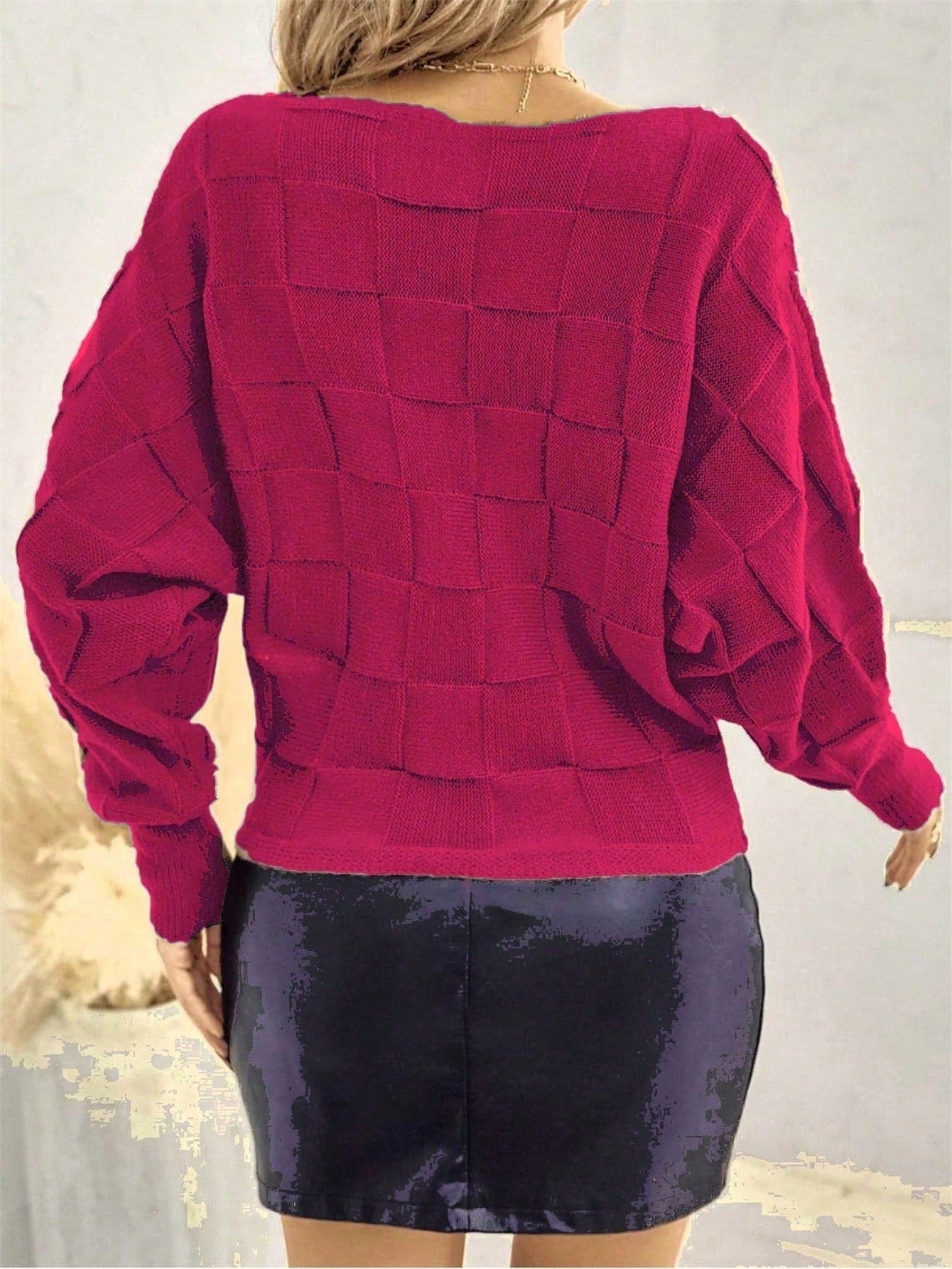 Vendedor IndicadoBlusa De Frio Suéter Tricot Manga Morcego Inverno