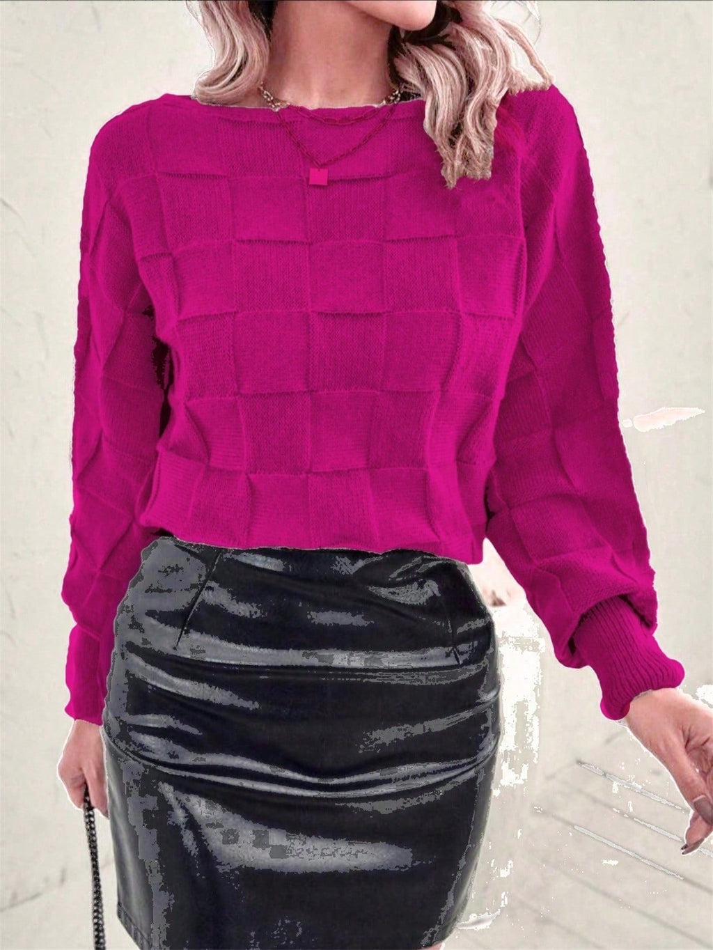 Vendedor IndicadoBlusa De Frio Suéter Tricot Manga Morcego Inverno