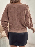 Vendedor IndicadoBlusa De Frio Suéter Tricot Manga Morcego Inverno