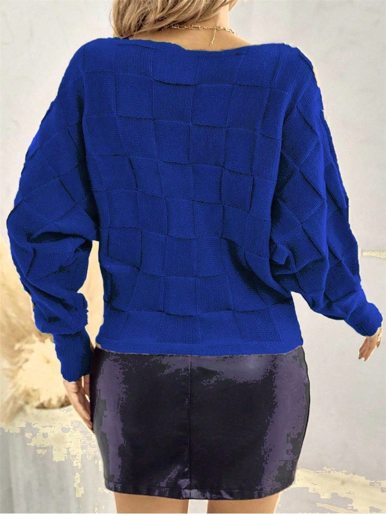 Vendedor IndicadoBlusa De Frio Suéter Tricot Manga Morcego Inverno