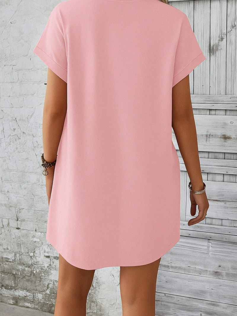 Vestido manga morcego de malha premium soltinho verão moda feminina