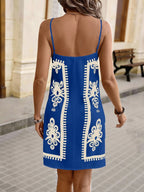 Vivid Eden Vestido Mulher Estampado Simples Diário Cami
