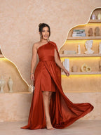 Vendedor IndicadoVestido Longo Feminino Plus Size com Capa Festa Casamento Noiva Formatura Madrinhas elegante Festa Malha Com cinto Atemporal