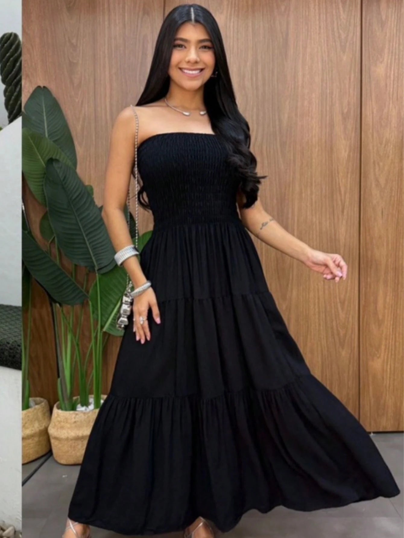 Look de Milhoes!!! Vestido Longo Tomara que Caia Estampado Floral