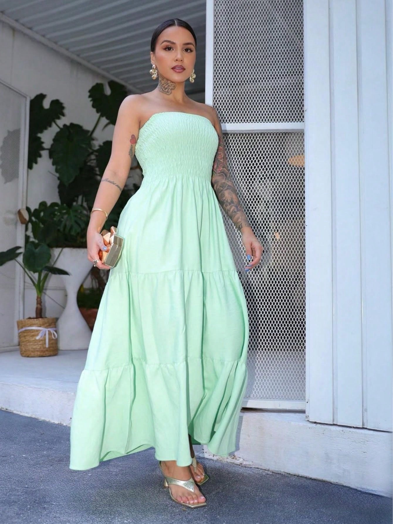 Look de Milhoes!!! Vestido Longo Tomara que Caia Estampado Floral