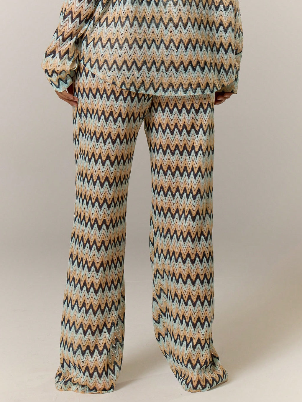 Musera Resort Calça Capa Estampada com Cintura Amarrada, Estilo Boho Ibiza, Fofa, Sexy, Férias, Praia, Maiô, Pele Quente, Listrada