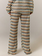 Musera Resort Calça Capa Estampada com Cintura Amarrada, Estilo Boho Ibiza, Fofa, Sexy, Férias, Praia, Maiô, Pele Quente, Listrada