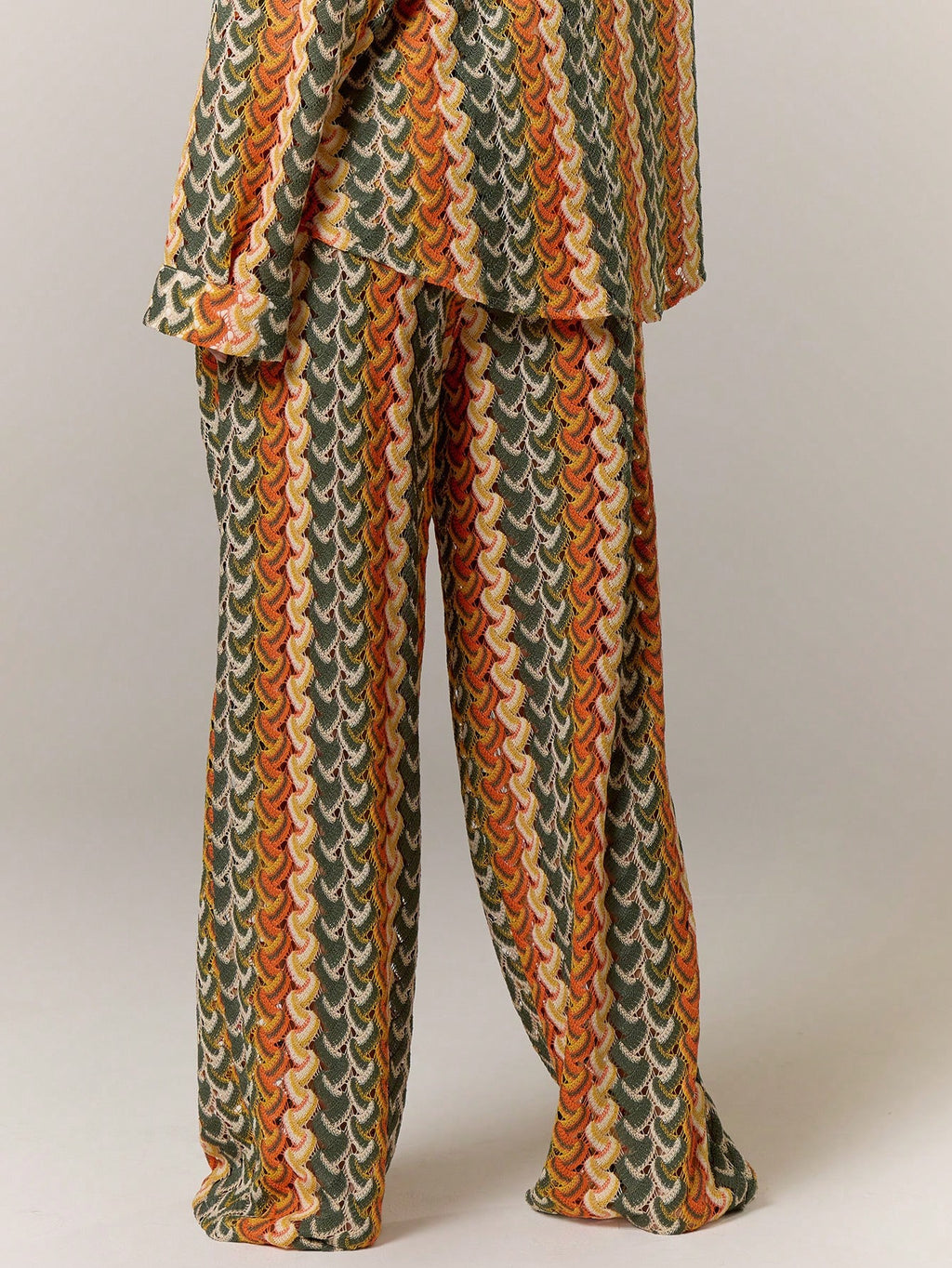 Musera Resort Calça Capa Estampada com Cintura Amarrada, Estilo Boho Ibiza, Fofa, Sexy, Férias, Praia, Maiô, Pele Quente, Listrada