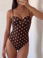 Swim Vcay Conjunto de Praia de Verão Feminino, Tecido de Textura Sólida, Decoração de Concha, Maiô Sem Costas com Alça de Amarração, Casual de Férias