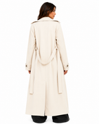 Sobretudo Feminino Longo Siena Off White