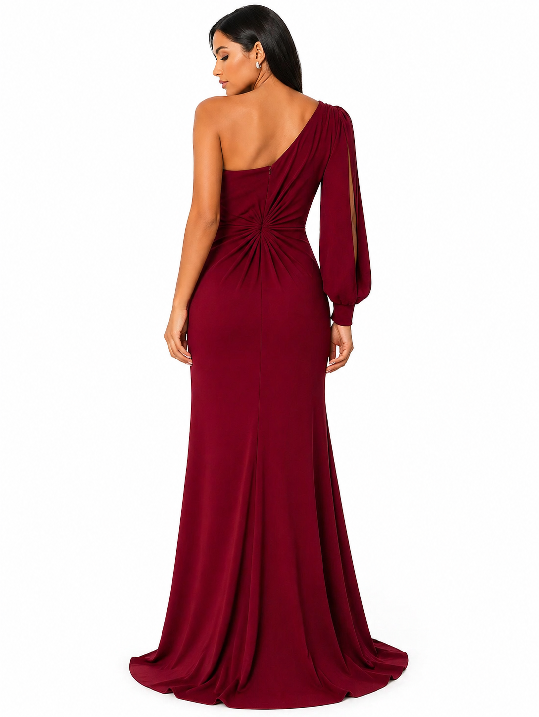 Vestido Sofisticação Clássica Gabriela com Toque Sedutor Vinho