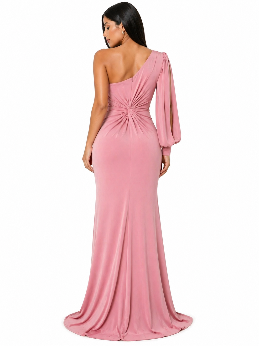 Vestido Sofisticação Clássica Gabriela com Toque Sedutor Rose