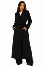 Sobretudo Feminino Longo Siena Preto