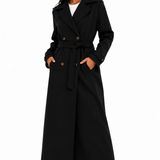 Sobretudo Feminino Longo Siena Preto