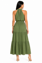Vestido Longo Feminino Luisa Verde Esmeralda