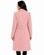 Sobretudo Feminino Rosa Classic Coat