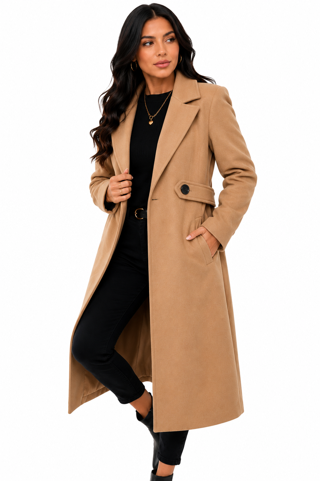 Sobretudo Feminino Midi Essential Comfort